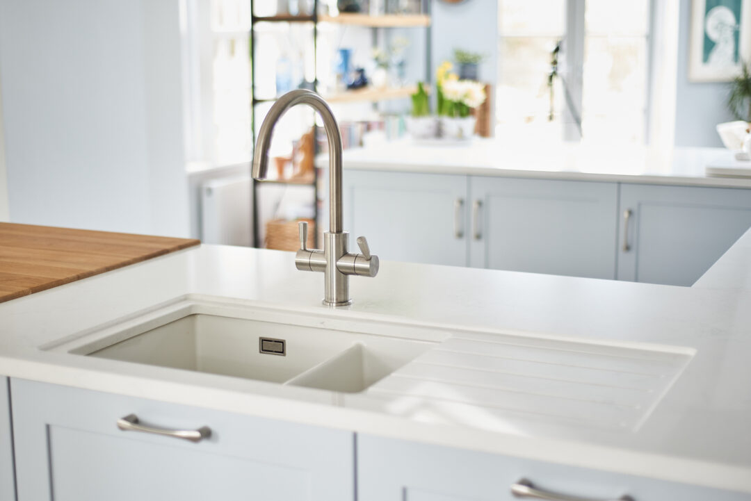 Flowery Quartz Recessed Sink