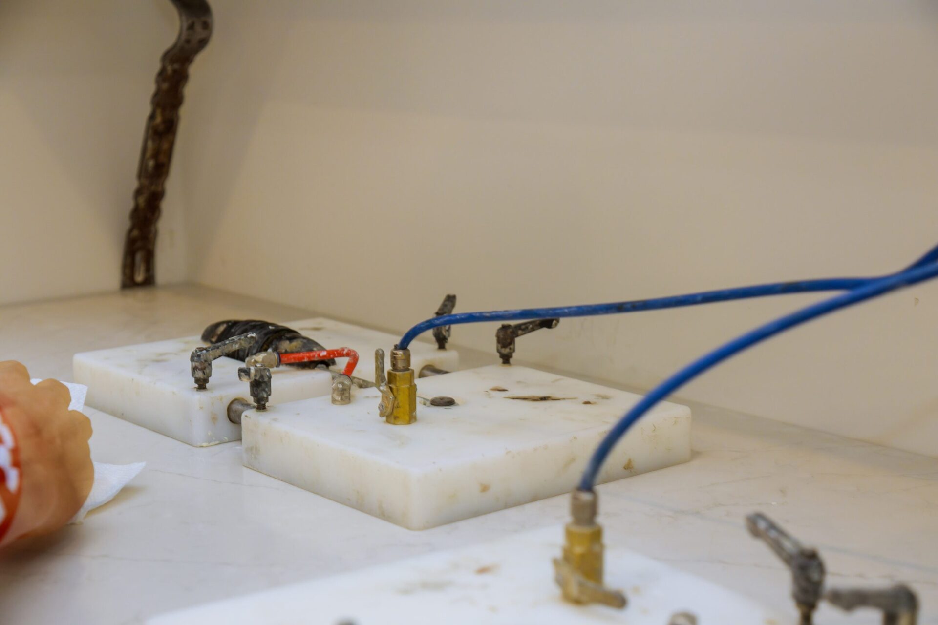 Kitchen worktop installation by Traditional Masonry North East